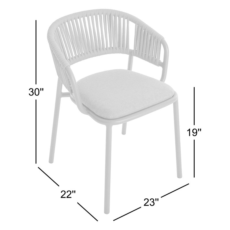 Mate Outdoor Dining Armchair, Toohey Breezy Blue