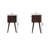 Mini 2 Drawercalifornia Walnut Bedside