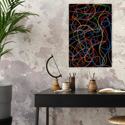Art contemporain abstrait coloré