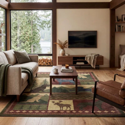 Eddie Bauer Printed Washable Rugs