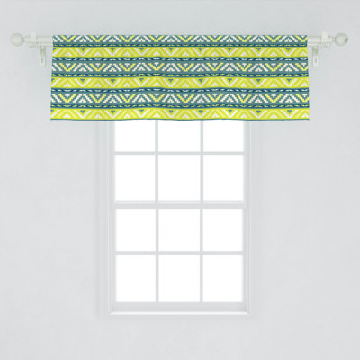 Chevron Tailored Window Valance