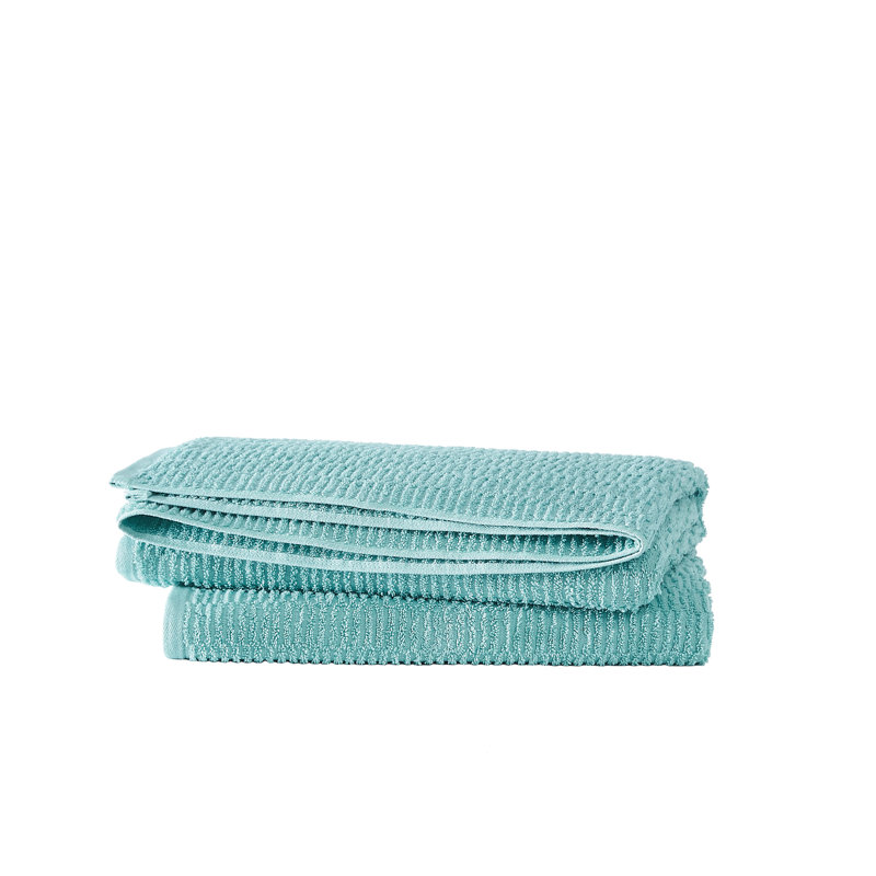  Textured Quick Dry Bath Towel Set, Teal