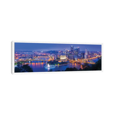 The Steel City 1 Piece Panoramic Wall Art on Canvas