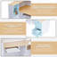 L-Shaped Reception Desk with Lockable Drawers and Storage Shelves, Multi-Functional Computer Desk for Office-27733808-27733802