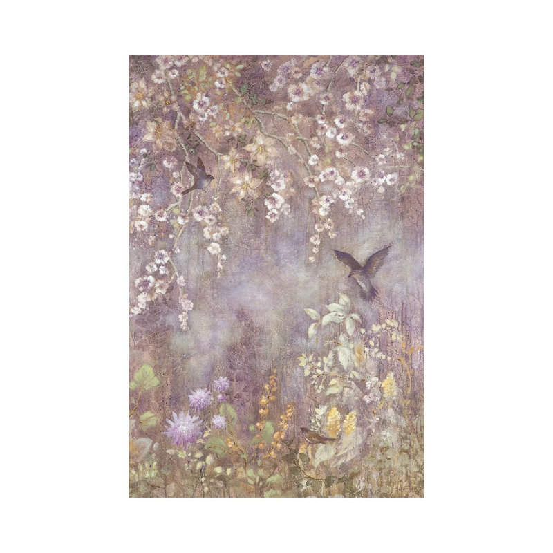 Twilight Garden by Lisa Marie Kindley - Wrapped Canvas Painting, 20.32 cm H x 30.48 cm W