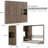 Queen Farmhouse Murphy Bed With 1 Storage Cabinets,space-saving Wall Bed For Multipurpose Room-451217877