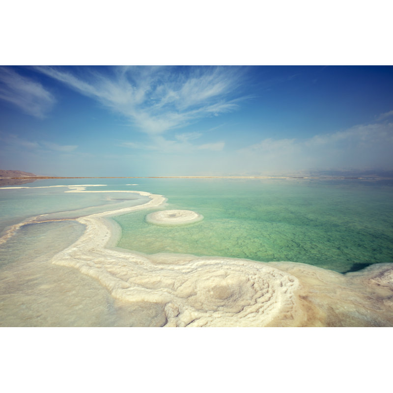 The Texture Of Dead Sea. by Vvvita - Wrapped Canvas Print, 30cm H x 46cm W