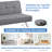 Twin 69.5'' Upholstered Convertible Sofa
