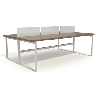 Adelore Rectangle 6 Person Benching Workstation