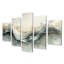 Vortex gris et blanc II - décoration murale abstraite - art mural moderne