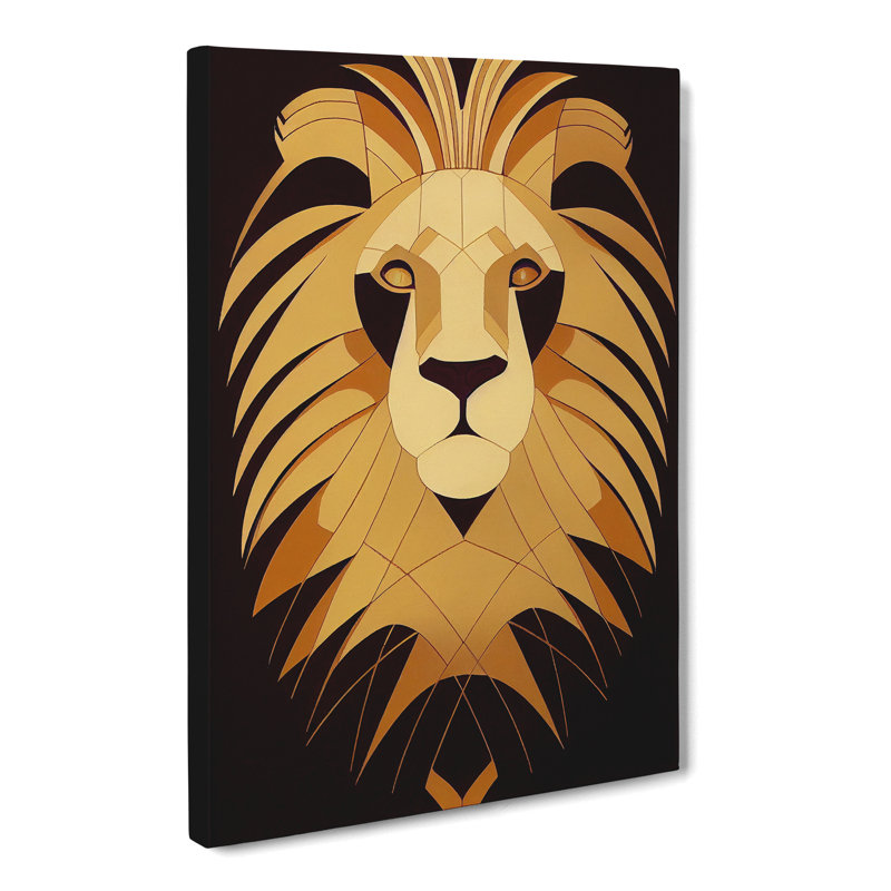 Lion Deco Vol.1 - Wrapped Canvas, 60cm H x 40cm W x 3cm D