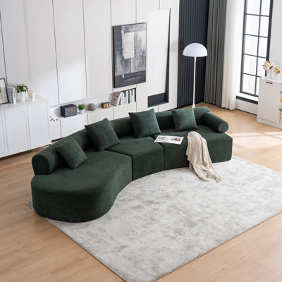 Boneless Memory Foam Couch with Stylish Chenille Fabric for Various Rooms