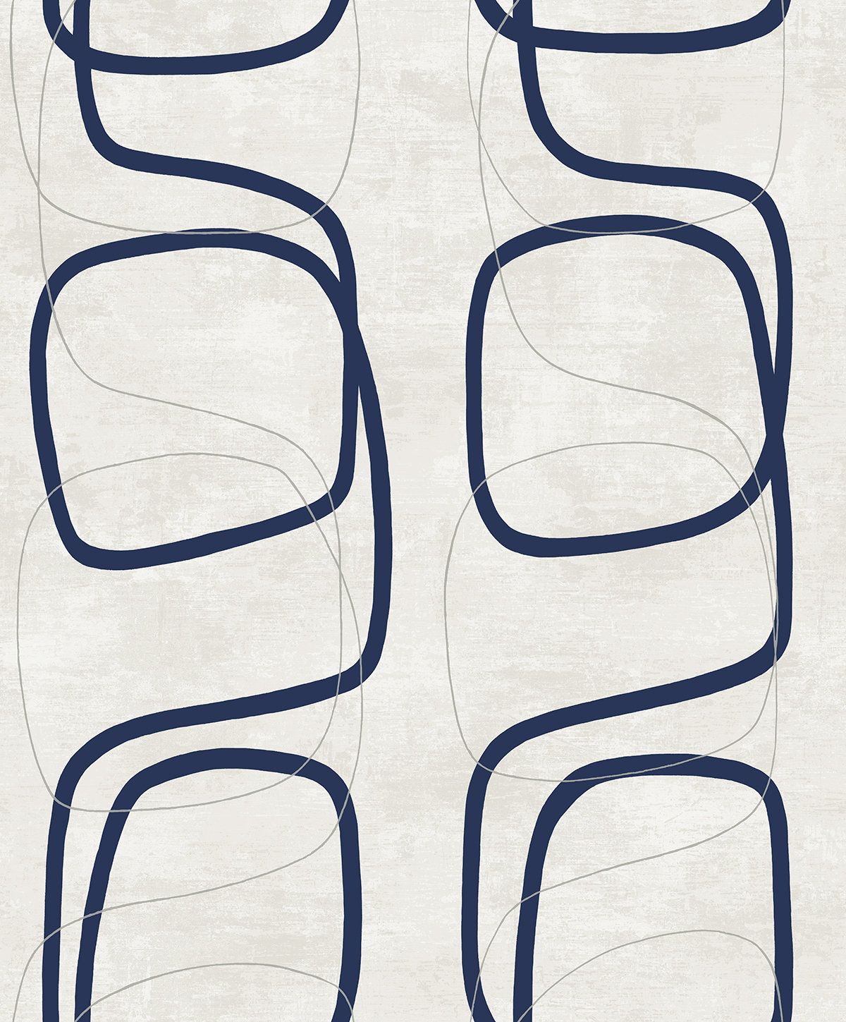 Lianna Modern Abstract Wallpaper, Blue