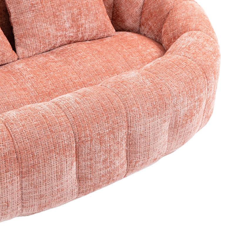 Causeuse Canny, Rose, H 24,8 po x l 55 po x P 37,4 po