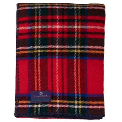 BIGTHROWTartan Hand Woven Throw Blanket