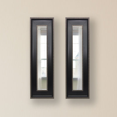 Ballinger Wood Flat Wall Mirror