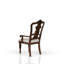 Chaise avec accoudoirs en bois massif Beaune