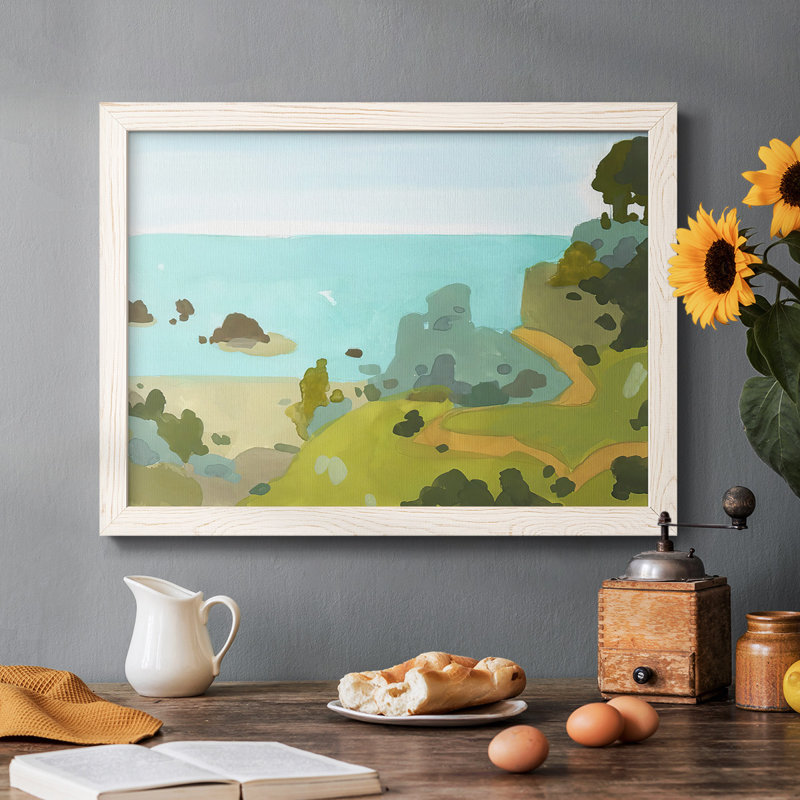 Coastal Inlet III, reproduction d'art sur toile, Blanc, H 26 po x l 38 po x P 1,5 po