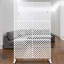 Panneaux de clôture d'intimité extérieurs en métal, 193 cm de haut et 122 cm de large - Autoportants - Blanc - Isolation intérieure et extérieure - Patio, balcon
