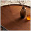 Table basse circulaire en placage de bois avec base en fer robuste, parfaite pour les salons, les chambres à coucher et les bureaux.