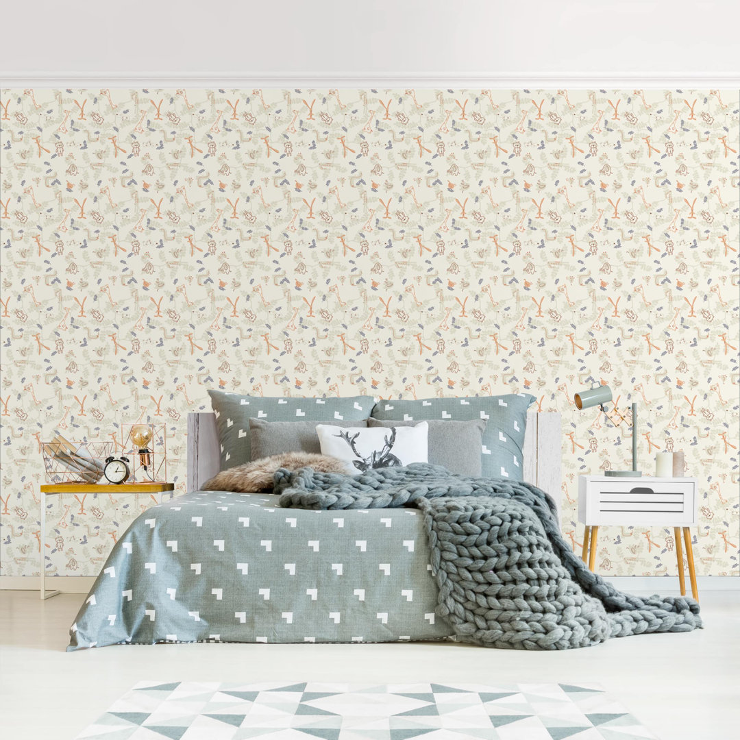 Pastel Plushies 1.92m x 1.92m Textured Matte Peel & Stick Wall Mural