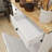 Stylish Dual-drawer White Mdf Trash Cabinet For Versatile Home Use