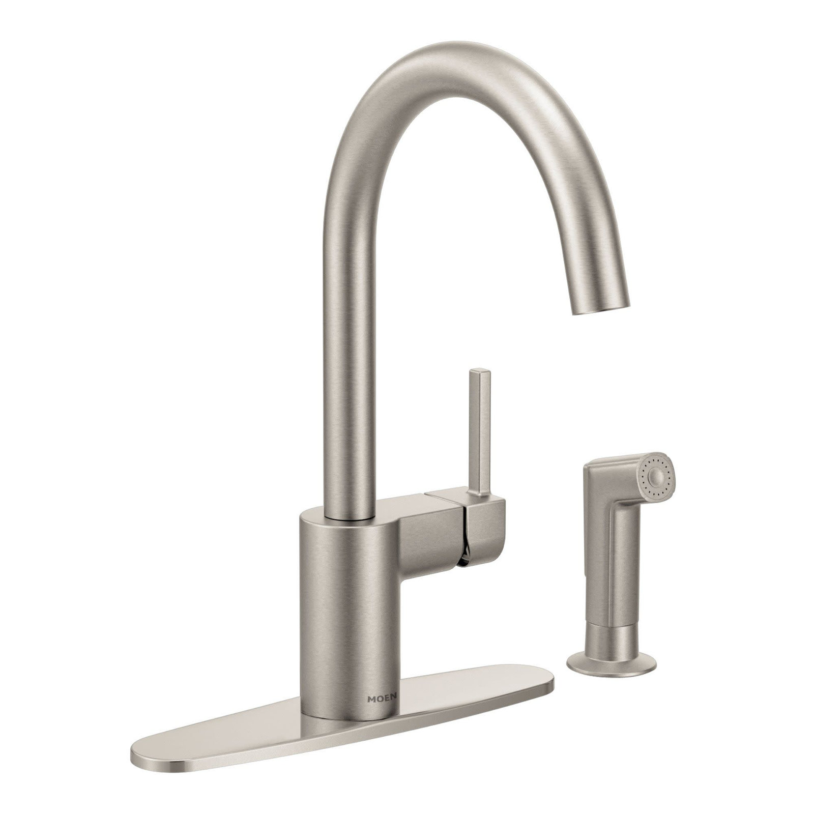 Align Kitchen Faucet with Sidespray, Spot Resist Stainless