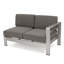 Ensemble de salon modulaire d'extérieur en aluminium 4 places Premium