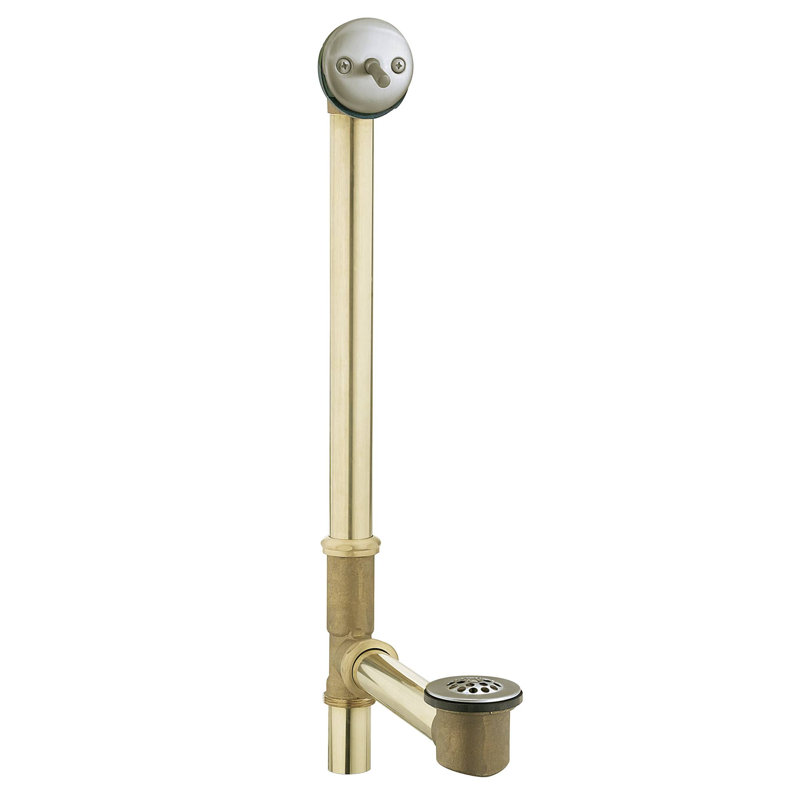 Replacement Parts 1.5" Trip lever Tub Drain, Wrought Iron