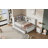 Twin Size Wood Daybed With Storage Shelves, Usb And Trundle, White
