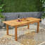Table de salle à manger d'extérieur extensible en bois d'acacia, naturel-1820112911