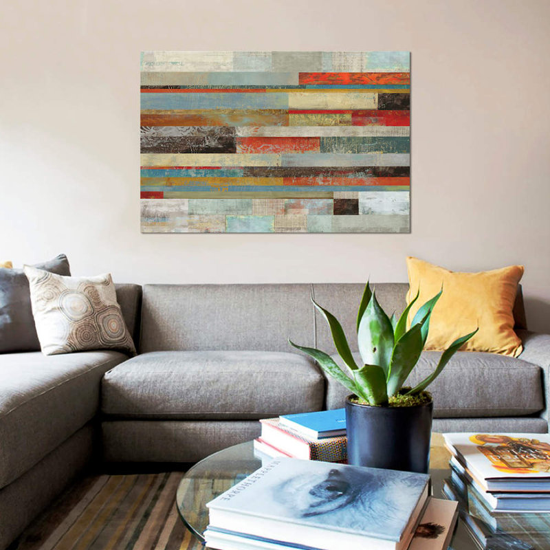 « slide », impression sur toile, H 18 po x l 26 po x P 1,5 po, Pas de tapis, Toile tendue