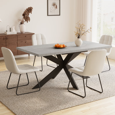 Derose Kitchen Dining Set, Extendable Dining Kitchen Table with Dining Chairs