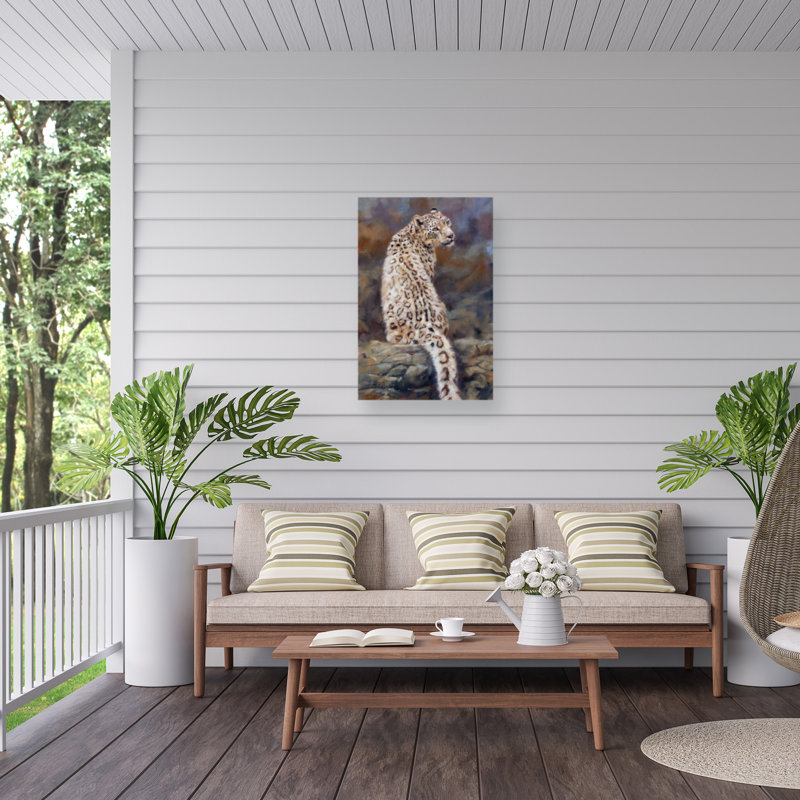 Toile d'extérieur David Stribble Snow Leopard 2, H 12 po x l 19 po