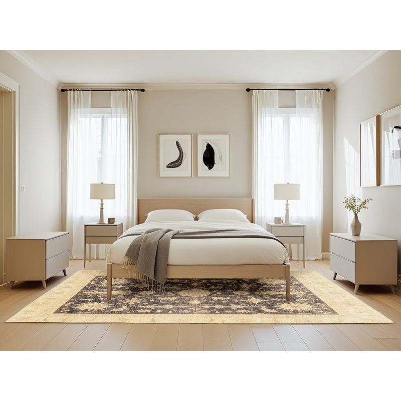 Tapis abstrait moderne 3787, Rectangle de 5 pi x 8 pi