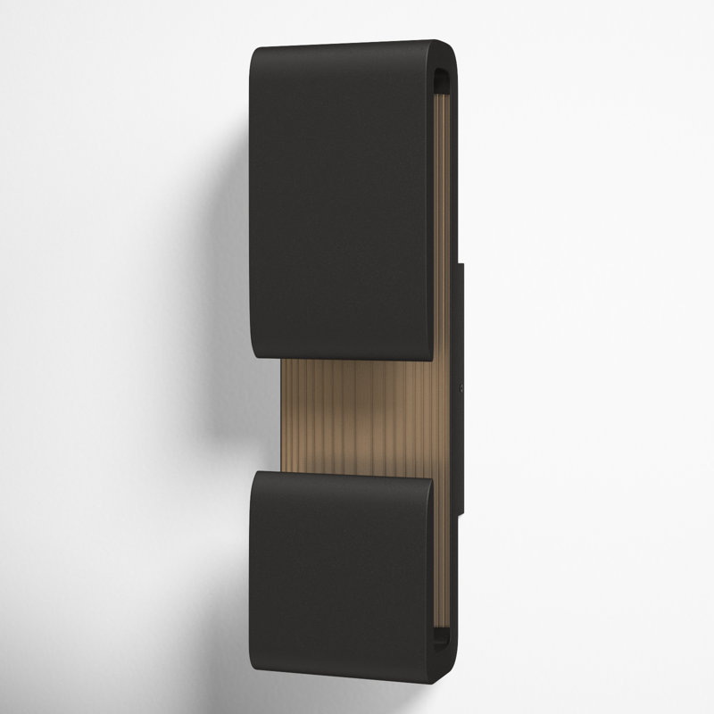 Wayburn LED Wall Light, Black, 22" H x 6.5" W x 4.5" D