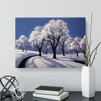 An Insightful Winter Forest - Wrapped Canvas Print