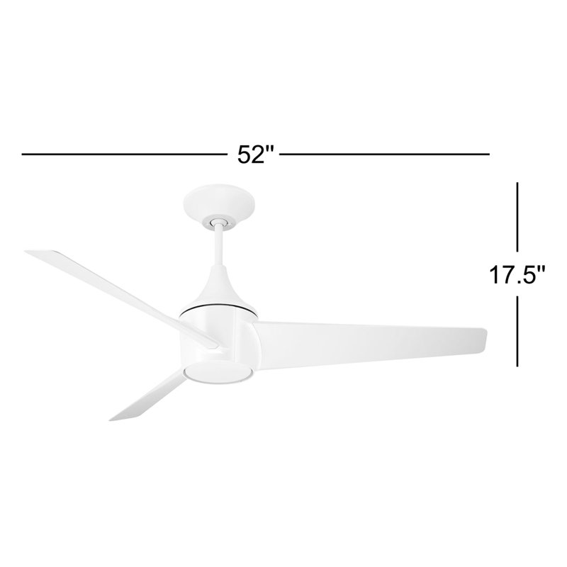 Karlovy 52'' Ceiling Fan with LED Lights, Oil Rubbed Bronze/Aged Oak