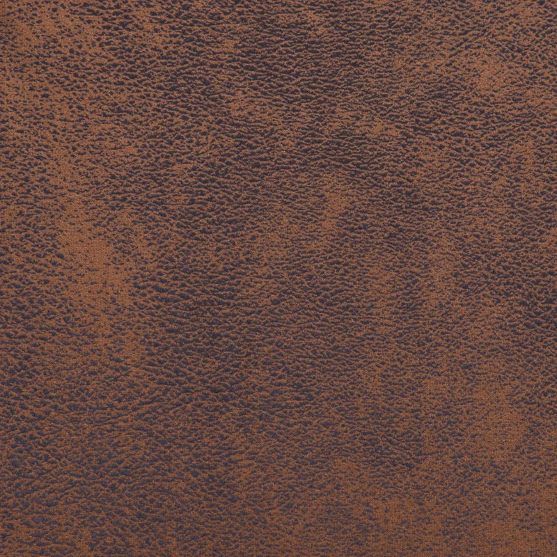 Cube Armchair, Brown Faux Leather