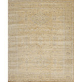 Notting Hill Hand Knotted Wool Area Rug in Light Gold/Pistachio