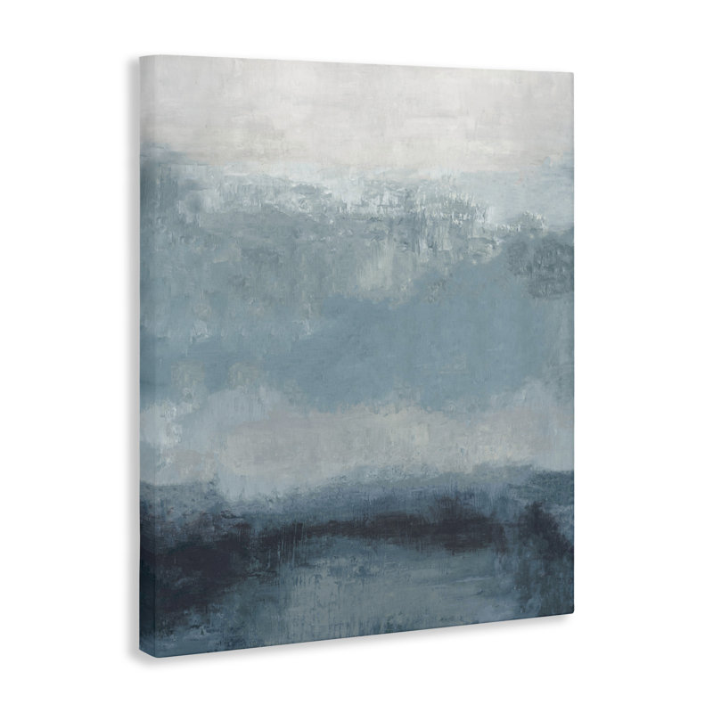 «Misty Blue Layers», conception par Hannah Dawson, H 48 po x l 36 po