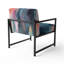 Fauteuil d'appoint bleu et rose Spatula Abstract-921466212