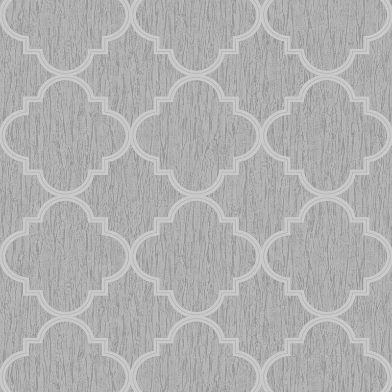 Superfresco Silk Sparkle Trellis Silver Wallpaper