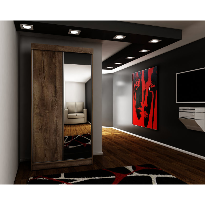 Millton 2 Door Wardrobe, Walnut