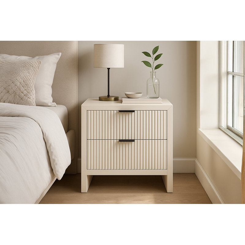 Kourtnei 26'' W Nightstand, Cream