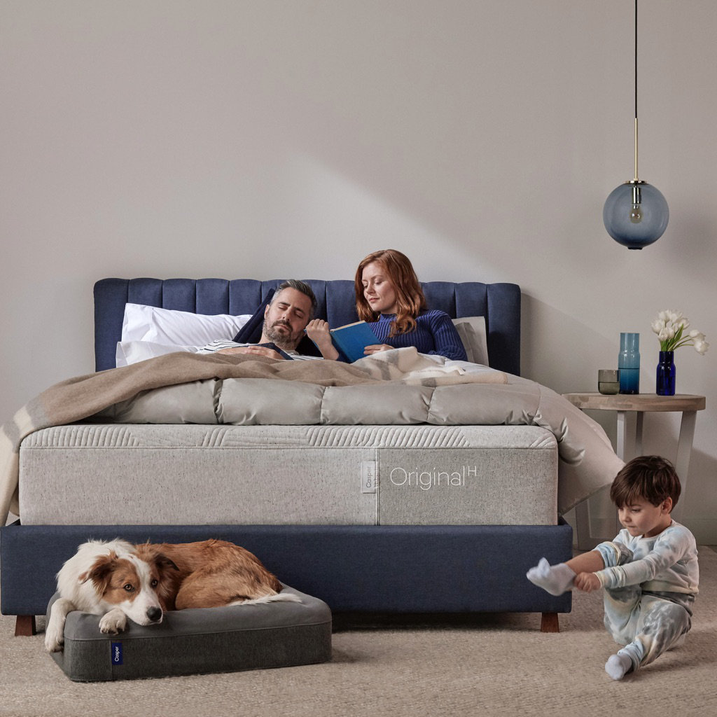 The Casper Dog Bed, Gray, Small (26" W x 19"D x 6" H)