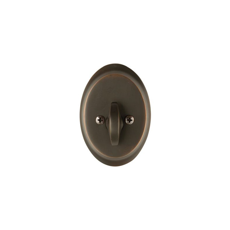 Saratoga Single Sided Deadbolt French Antique Brass Finish, Oil Rubbed Bronze