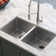 33" L x 19" W Double Basin Farmhouse Kitchen Sink with Accessories
