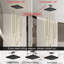 Lustre moderne 25 po à 6 anneaux DEL à intensité variable noir-130135635