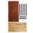 47 Inch Computer Desk, Home & Office PC Laptop Study Writing Table Workstation With Leg Bars, Modern Simple Industrial Style, Rustic Brown